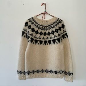 Hand Knit Icelandic Lopi Style Sweater